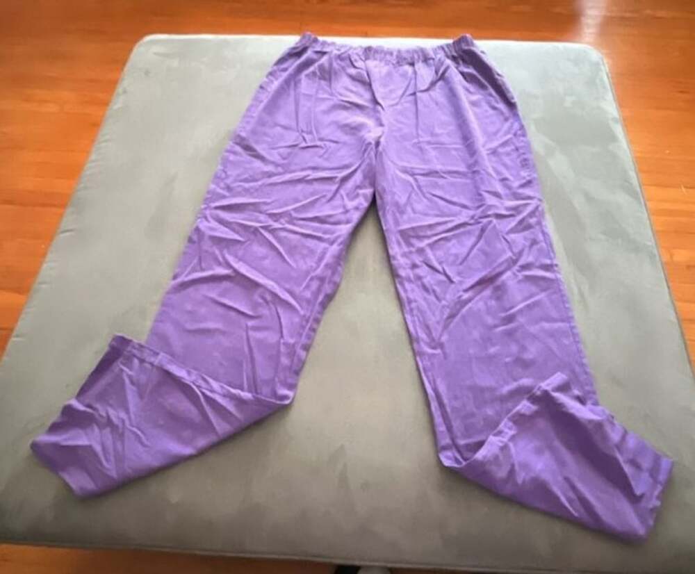 Women's Solid Purple Casual Elastic Waist Sleep or Lounge Pants
